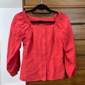 Ann taylor square neck blouse